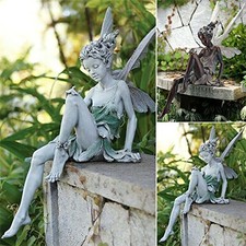 Resin Sitting Fairy Ornament