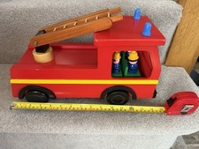 Wooden Fire Engine Emergency Vehicle Toy