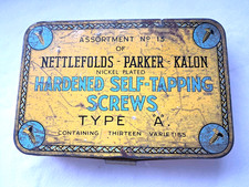Vintage Nettlefolds assorted screw tin