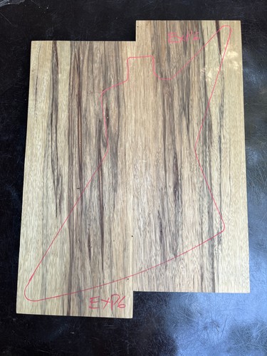 Black limba korina - korina, 2-piece