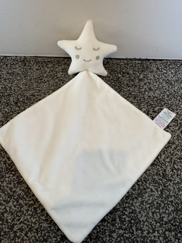 Matalan white star plush - white,