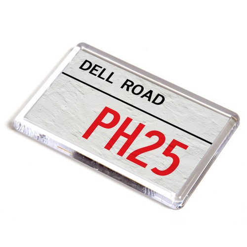 Fridge magnet dell - dell, road