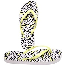 Women's Neon Yellow Zebra