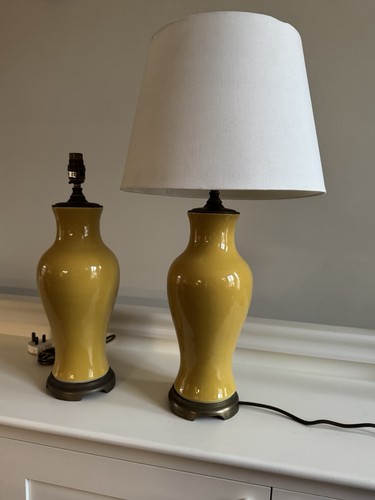 Pair antique table light - of,
