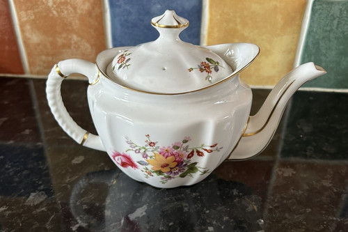 English bone china teapot - english,