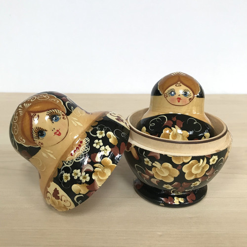 Wooden russian nesting dolls - wooden,
