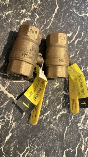 Brass ball valve - brass, inline