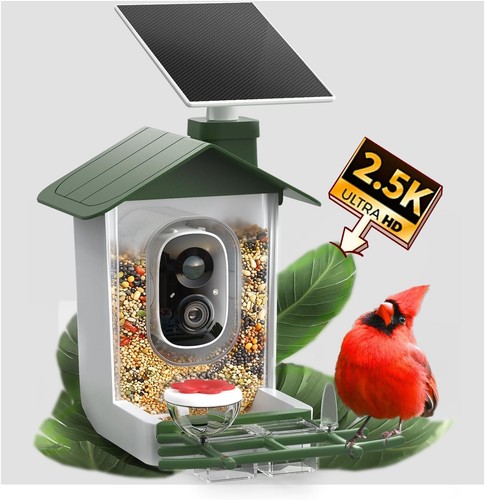 Cooau 5mp smart bird feeder - 5mp,