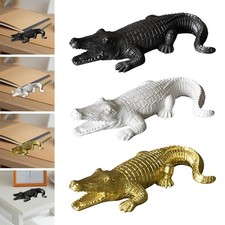 Crocodile Figurine Alligator Sculpture Souvenirs Resin Garden Statue for Balcony
