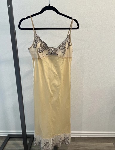 Dosa silk lace yellow slip - dosa,