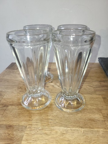 Sundae glasses vintage clear - glasses,
