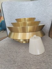 Carl Thore Trava Gold Colour Lampshades Mid Century Modern 