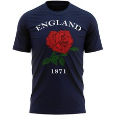 England 1871 Rugby T Shirt Country English Red Rose Nation Gift Idea For Him ...