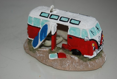 Aquarium old camper - aquarium, red