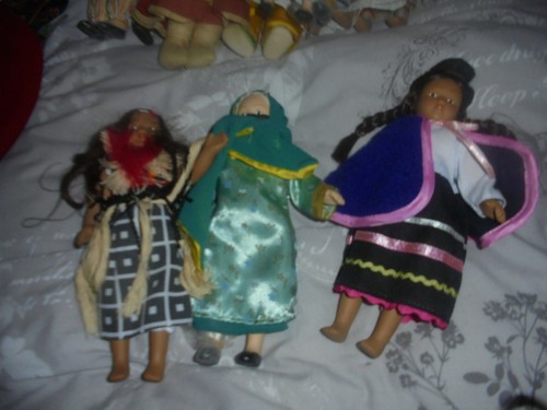 Three vintage bisque - three,