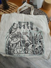 Farmer Gracy Gardening Picture Tote Bag. New.