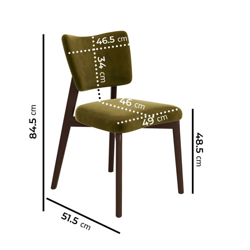 Set olive green velvet - olive,