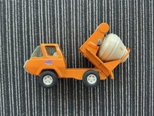 1970s Vintage Tonka Cement Mixer Truck Metal Toy Orange