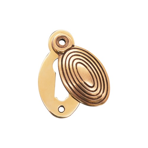 Beehive escutcheon oval reeded - beehive,