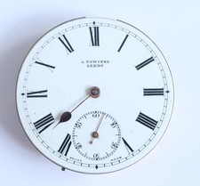Antique Gents  pocket watch movement E Townend Leeds