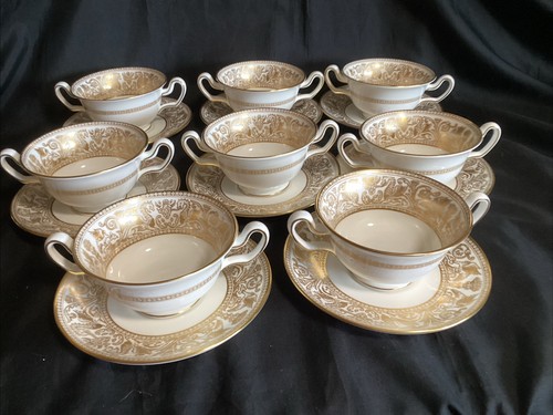 Wedgwood gold florentine - 8, x