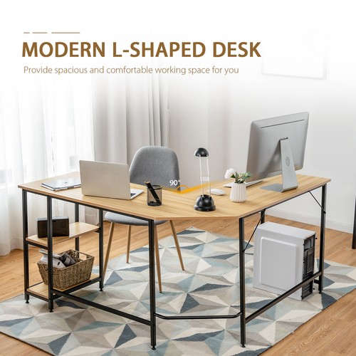 Shaped corner computer - l-shaped, desk