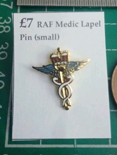 Raf medics lapel pin badge - raf,