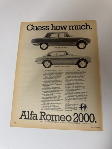 Original alfa romeo 2000 - original,