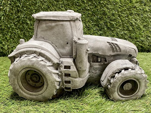 Concrete tractor garden - concrete,