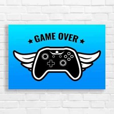 Game Over Gaming Canvas Print