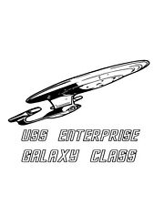 6” Star Trek Enterprise vinyl car Decal / Sticker