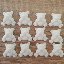 White teddy bear - white,