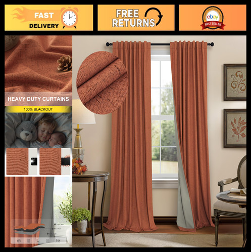 Boho terracotta blackout - terracotta,