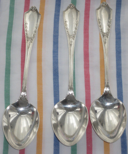Antique serving spoons - spoons, silver