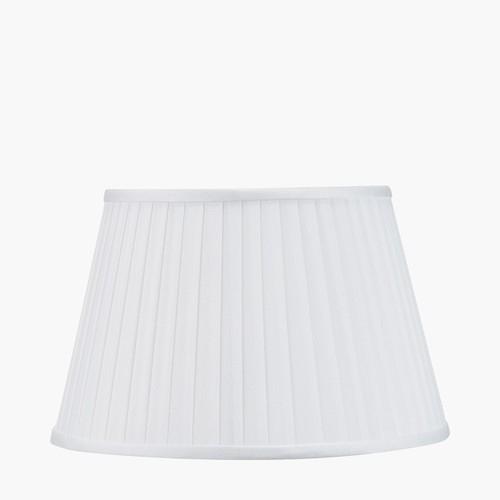 25cm ivory poly - poly, pleated