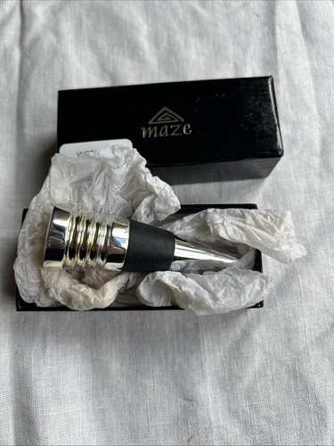 Silver wine bottle - silver,