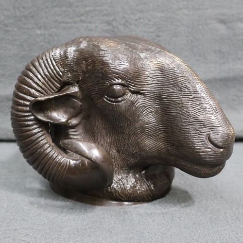 Solid bronze bighorn jacob - bronze, bighorn/jacob