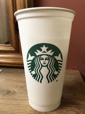 Starbucks White Travel Cup