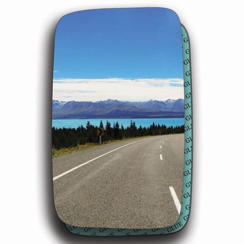 Blue left driver - side, mirror