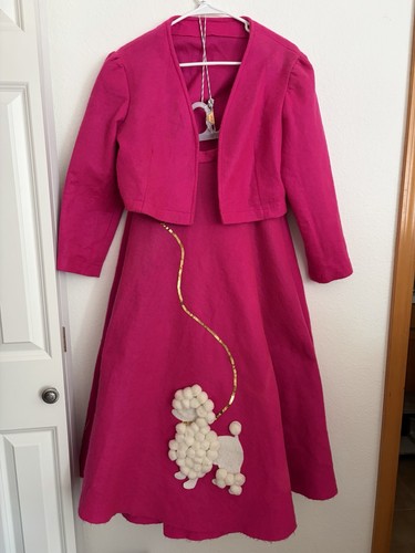 Pink felt 50s - pink,