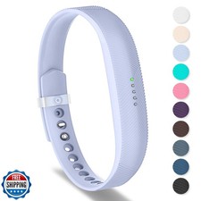 Greeninsync Fitbit Flex 2 Band, Adjustable Silicone Replacement, Lavender