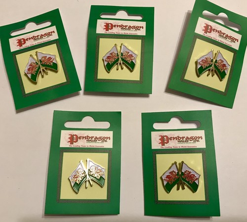 Double welsh flag - flag, badges