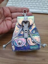 SMIGGLE Keychain Backpack NEW Metallic Silver