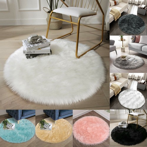 Faux fur sheepskin fluffy area - faux,