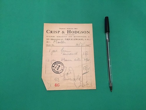 Crisp hodgson 1945 builders - hodgson,