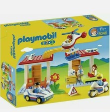 Playmobil 123, 5046 Hospital with Paramedics and Police Officers Playset - 18m +