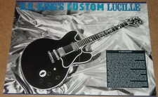 B.B. King's Custom Gibson ES-355 Lucille guitar + Joe Satriani centerfold poster