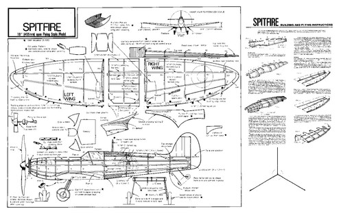 Rubber powered flying - , scale