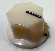 Jazz bass guitar 20mm diameter volume knob Aged Cream Faded Vintage