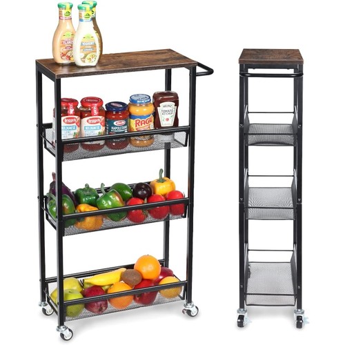 Tier storage trolley cart - storage,